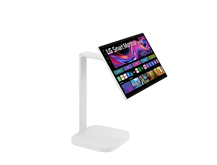 Монитор LG 32U889SA-W 31.5" IPS 4K UHD Touch Smart webOS, HDR10, DCI-P3 95%, 3x USB-C (PD 65W), 2x HDMI, Въртяща се стойка, Бял