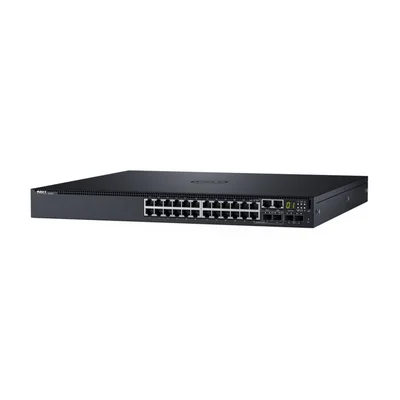 Dell Networking S3124, L3, 24x 1GbE, 2xCombo, 2x 10GbE SFP+ fixed ports, Stacking, IO to PSU airflow, 1x AC PSU, DNS3124T STOCK Smart Value, 210-AIMQ
