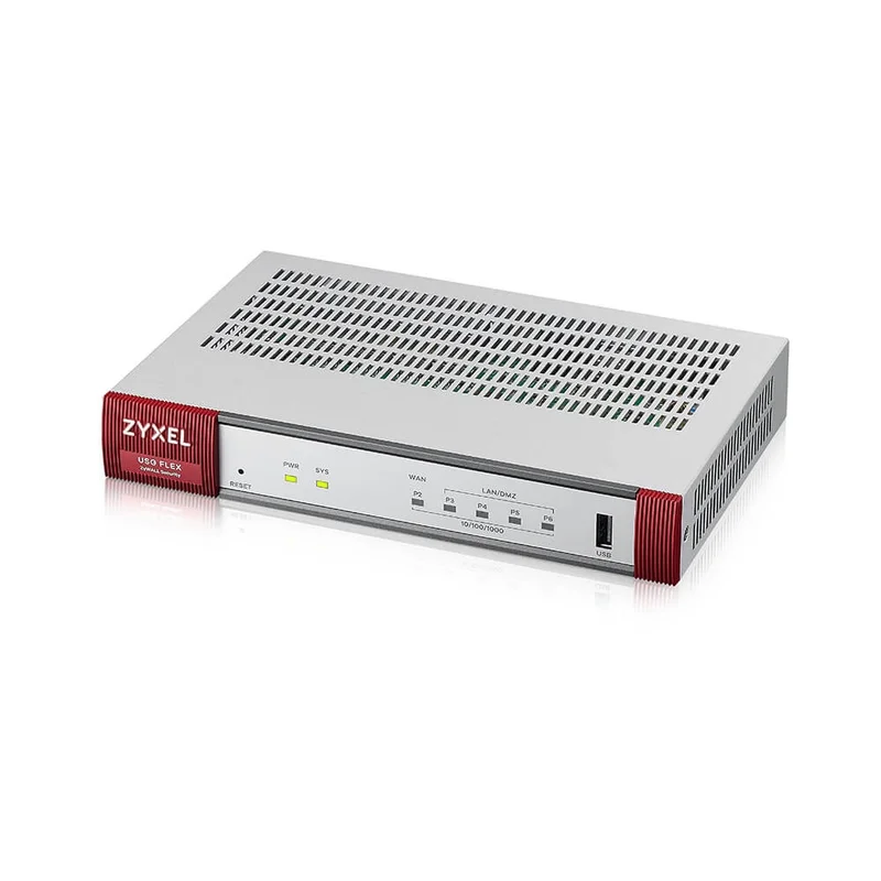 ZyXEL USG FLEX 50 HP, 5 Gigabit user-definable ports, 1*1G PoE+, 1*USB with 1 YR Gold Security Pack