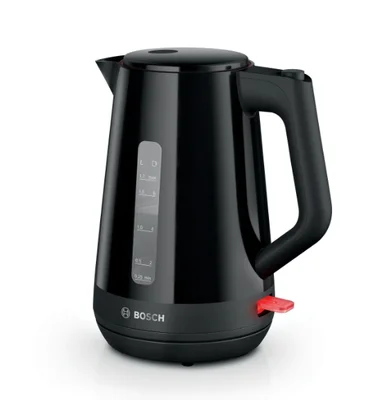 Bosch TWK1M123, MyMoment Plastic Kettle, 2400 W, 1.7 l, Cup indicator, Limescale filter, Triple safety function, Black