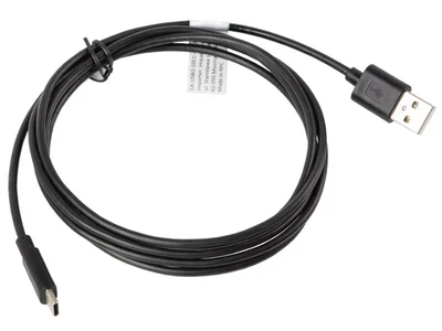 USB кабел LANBERG – USB-C(M) към USB-A(M), 2.0, 1.8m, черен