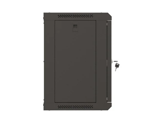 Lanberg rack cabinet 19" wall-mount 9U/540x350 (flat pack) with glass door black