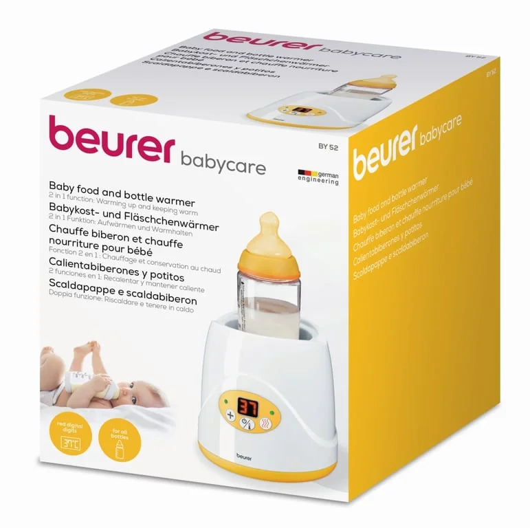 Подгревател за бебешки шишета и храна Beurer BY 52, 80 W, бял