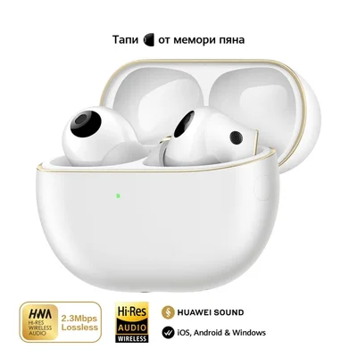 True Wireless слушалки HUAWEI – FreeBuds Pro 4 Piano-T180, бели