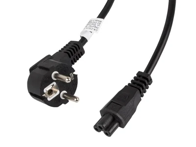 Захранващ кабел Lanberg CEE 7/7 към IEC 320 C5, 3m, черен