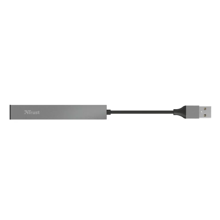USB хъб TRUST Halyx 4-портов, USB 2.0, мини, алуминиев корпус