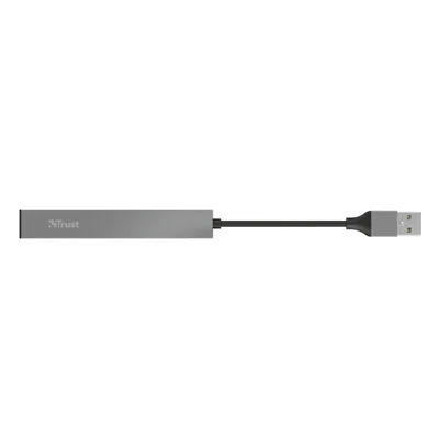 USB хъб TRUST Halyx 4-портов, USB 2.0, мини, алуминиев корпус