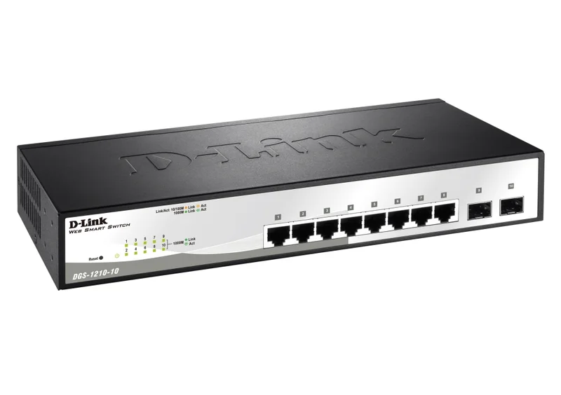 D-Link 10-Port Gigabit Smart Switch with 2 SFP ports