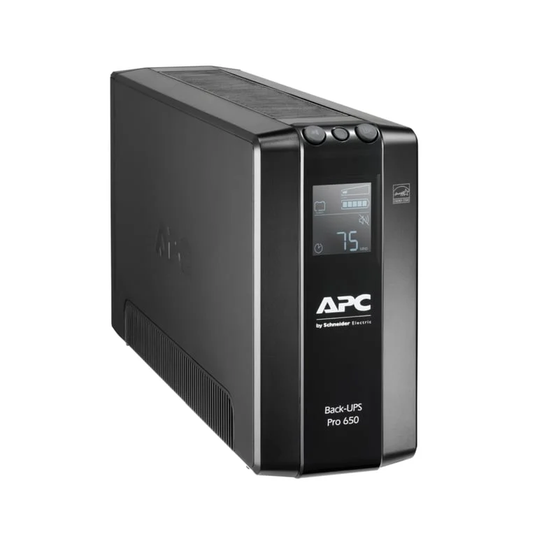 UPS APC Back-UPS Pro BR650MI, Line interactive, 650 VA, 390 W, 6 изхода, LCD дисплей
