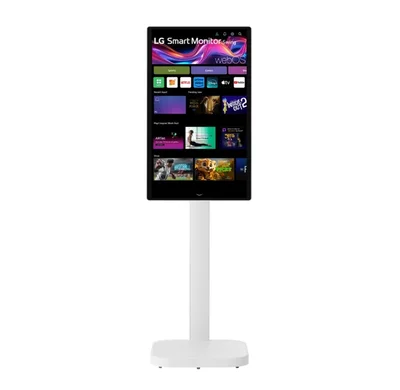 Монитор LG 32U889SA-W 31.5" IPS 4K UHD Touch Smart webOS, HDR10, DCI-P3 95%, 3x USB-C (PD 65W), 2x HDMI, Въртяща се стойка, Бял