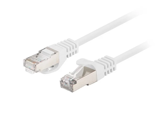 Lanberg patch cord CAT.6 FTP 0.25m fluke passed (10-pack), white