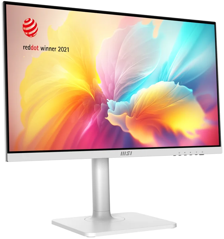 MSI PRO MODERN MD2412PW, 23.8", IPS, 1920x1080, 1000:1, 1 x HDMI, 1 x Type C (DisplayPort Alternate & 15W PD), 2x 3W SPEAKERS, Less Blue Light PRO, HEIGHT, Up to 100Hz, 4ms GTG, Adaptive-Sync, White, 9S6-3PA59H-078+TRUST GXT 404R Rana Gaming Headset