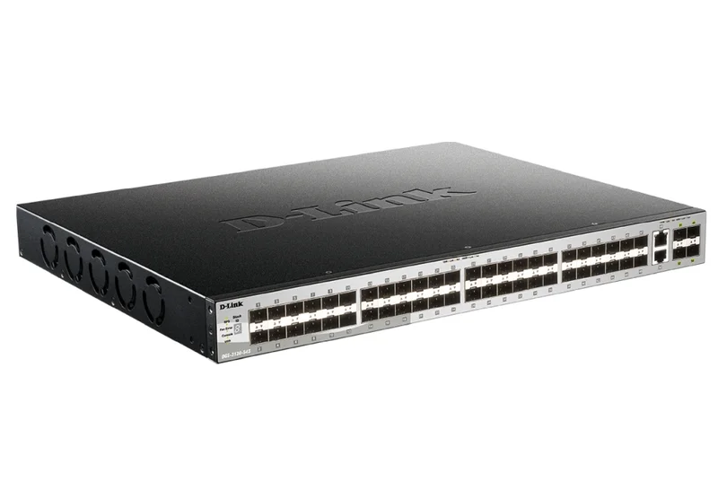 D-Link 48 SFP ports Layer 3 Stackable Managed Gigabit Switch with 2x10GBASE-T ports and 4xSFP+ ports