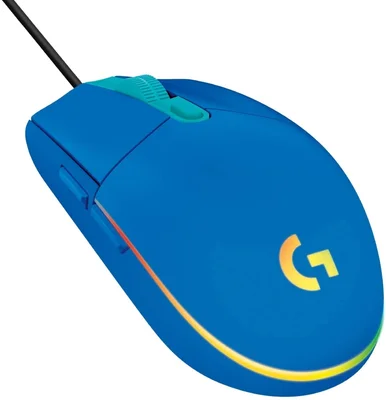 Геймърска мишка Logitech G102 LIGHTSYNC, 8000 dpi, 6 бутона, син
