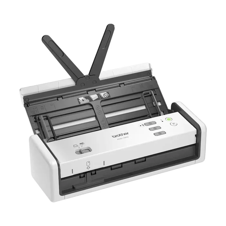 Скенер за документи Brother ADS-1300 портативен, 30 ppm, автоматично двустранно сканиране, USB 2.0/USB-C