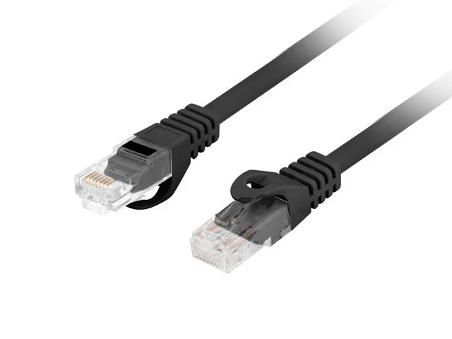 Пач кабел Lanberg CAT.6 UTP LSZH CU 2m, черен