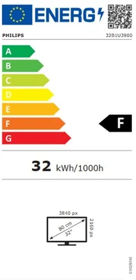 Philips 32B1U3900, 31.5" VA WLED, 3840x2160@60Hz, 4ms GtG, 350cd m/2, 3500:1, 50M:1 DCR, FlickerFree, Blue Light Soft., 3Wx2, Tilt, Height Adjust, Pivot, Swivel, 2xHDMI, DP, USB hub