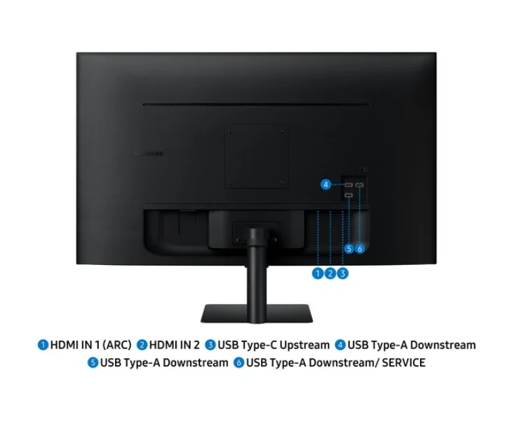 Samsung LS32FM700 32" VA LED, SMART 3840x2160  3xUSB 2.0, 2xHDMI 1.4, Wi-Fi 5, Bluetooth, Speakers, Black
