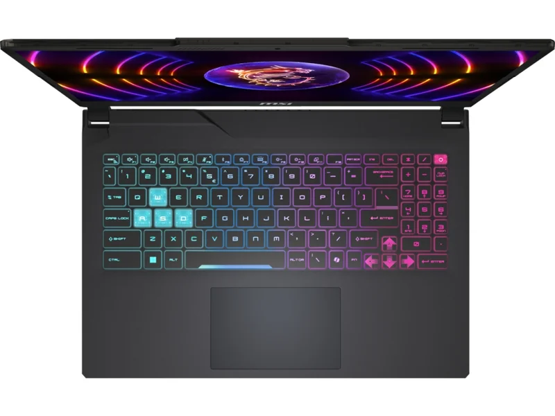 MSI Cyborg 15 A13UCK, i5-13420H (8C/12T, up to 4.60GHz, 12 MB), GeForce RTX 3050 4GB GDDR6, 15.6" FHD (1920x1080), 144Hz, IPS-Level, 16GB DDR5 5200MHz, 512GB PCIe Gen4x4 SSD, WiFi 6E, BT 5.3, 4 Zone RGB Kbd, NO OS, 53.5Whrs, 1.98 kg