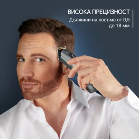 Машинка за подстригване Rowenta – TN9444E0 Multigroomer 15 в 1, 15 степени, самонаточващи се ножчета, 120 мин. работа на батерия