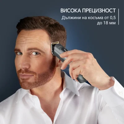 Машинка за подстригване Rowenta – TN9444E0 Multigroomer 15 в 1, 15 степени, самонаточващи се ножчета, 120 мин. работа на батерия