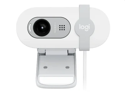 Уеб камера LOGITECH – Brio 100, Full HD, бяла