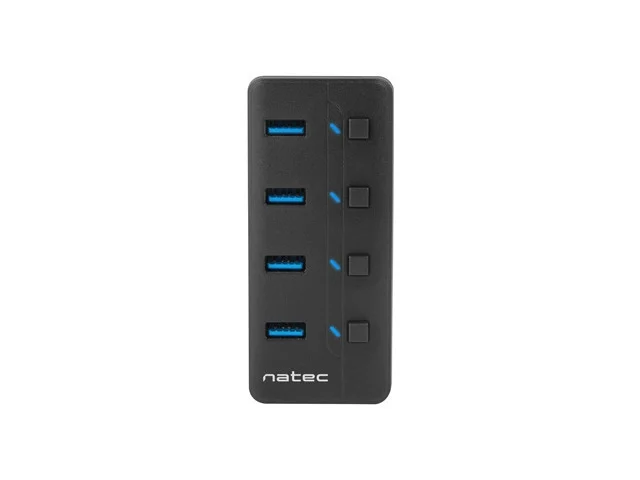 USB хъб NATEC Mantis 2 4-порта USB 3.0 с On/Off и AC адаптер