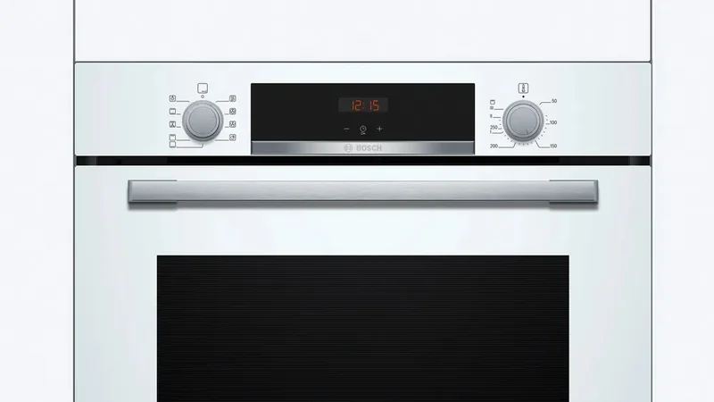 Bosch HBA534BW3 SER4, Oven A+, ecoClean back+Hydro, 7 HM, 1 lvl rail, White