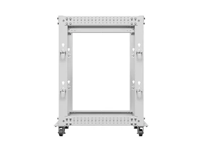 Lanberg open rack 19" 15U 600x600-1100 adjustable, grey