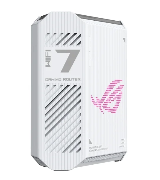 Asus ROG Strix, GS-BE7200 Dual-band WiFi 7 (802.11be) Gaming Router, supports 4096-QAM, dual gaming ports, enhanced 5GHz long-range antennas, Smart Home Master, and commercial-grade AiProtection