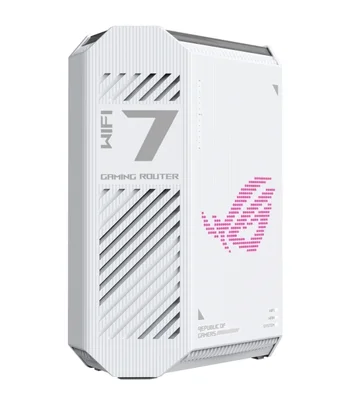 Asus ROG Strix, GS-BE7200 Dual-band WiFi 7 (802.11be) Gaming Router, supports 4096-QAM, dual gaming ports, enhanced 5GHz long-range antennas, Smart Home Master, and commercial-grade AiProtection