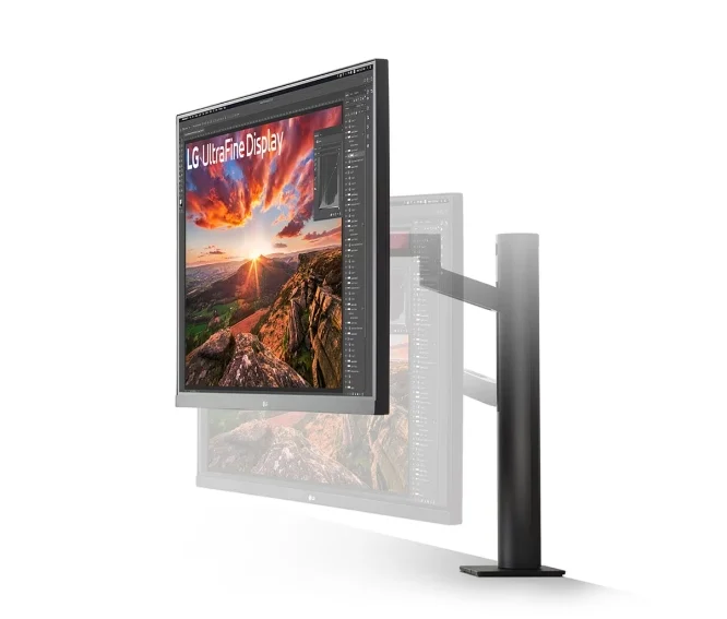 LG 32UN880K-B, 31.5" UltraFine Ergo 4K, IPS AG, DCI-P3 95%, 5ms, 350 cd/m2, 1000:1, 3840x2160, HDR 10, USB Type-C 60W, USB, HDMI, DisplayPort, AMD FreeSync, Speaker 5Wx2, LG Switch, Reader Mode, Tilt/Height/Swivel/Pivot/ Extend/Retract, Black