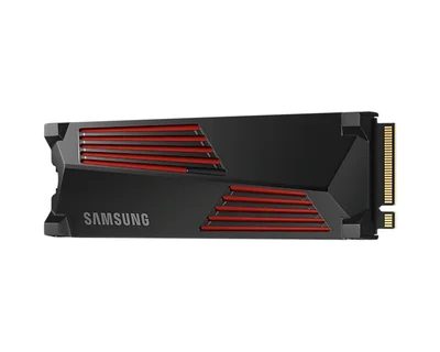Samsung SSD 990 PRO 1TB Heatsink PCIe 4.0 NVMe 2.0 M.2 V-NAND 3-bit MLC, 256-bit Encryption, Read 7450 MB/s Write 6900 MB/s