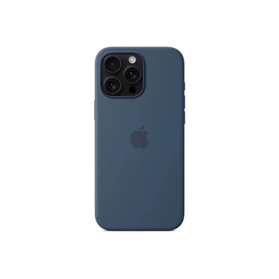 Apple iPhone 16 Pro Max Silicone Case with MagSafe - Denim