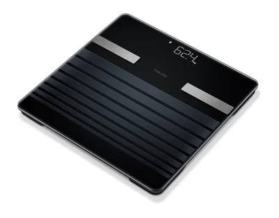 Електронен кантар Beurer BF 451 BT SignatureLine, диагностичен, 180 кг, Bluetooth, Magic LED дисплей, черен