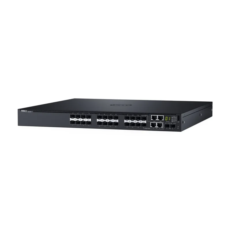 Dell Networking S3148, L3, 48x 1GbE, 2xCombo, 2x 10GbE SFP+ fixed ports, Stacking, IO to PSU airflow, 1x AC PSU, LLW 210-AIMR