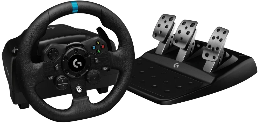 Волан с педали Logitech G923 PC/Xbox, черен, USB