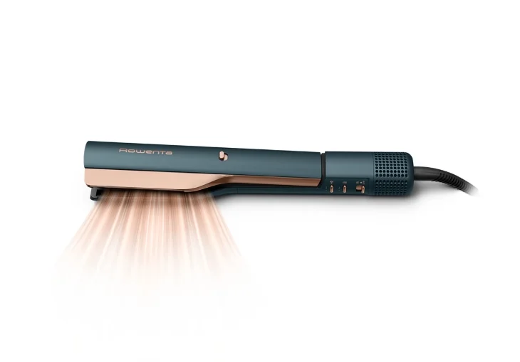 Преса за коса Rowenta – SF9A20E0 Air Smooth Pro, 4 степени, йонизираща функция, кератинови керамични плочи