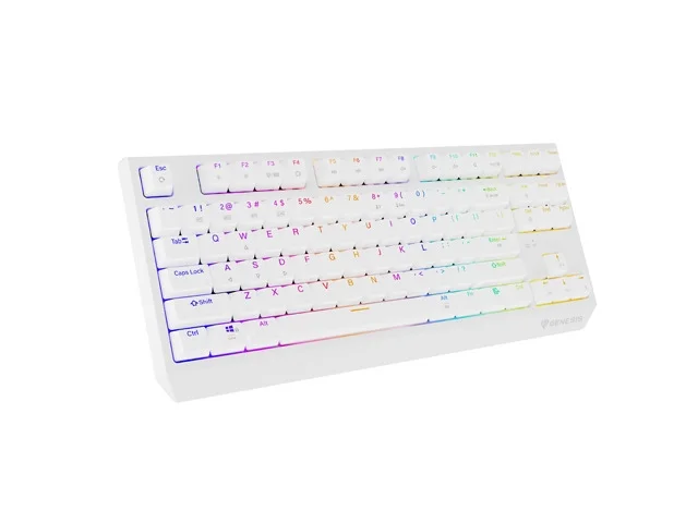 Геймърска клавиатура Genesis Thor 230 TKL Wireless RGB Mechanical Outemu Red White