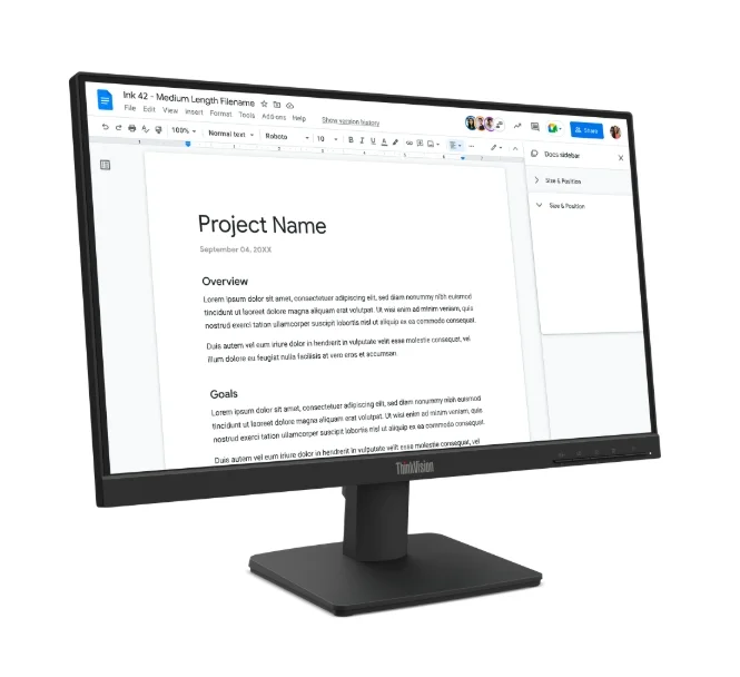 Монитор Lenovo ThinkVision S22-4e – 21.5" IPS FHD, 100Hz