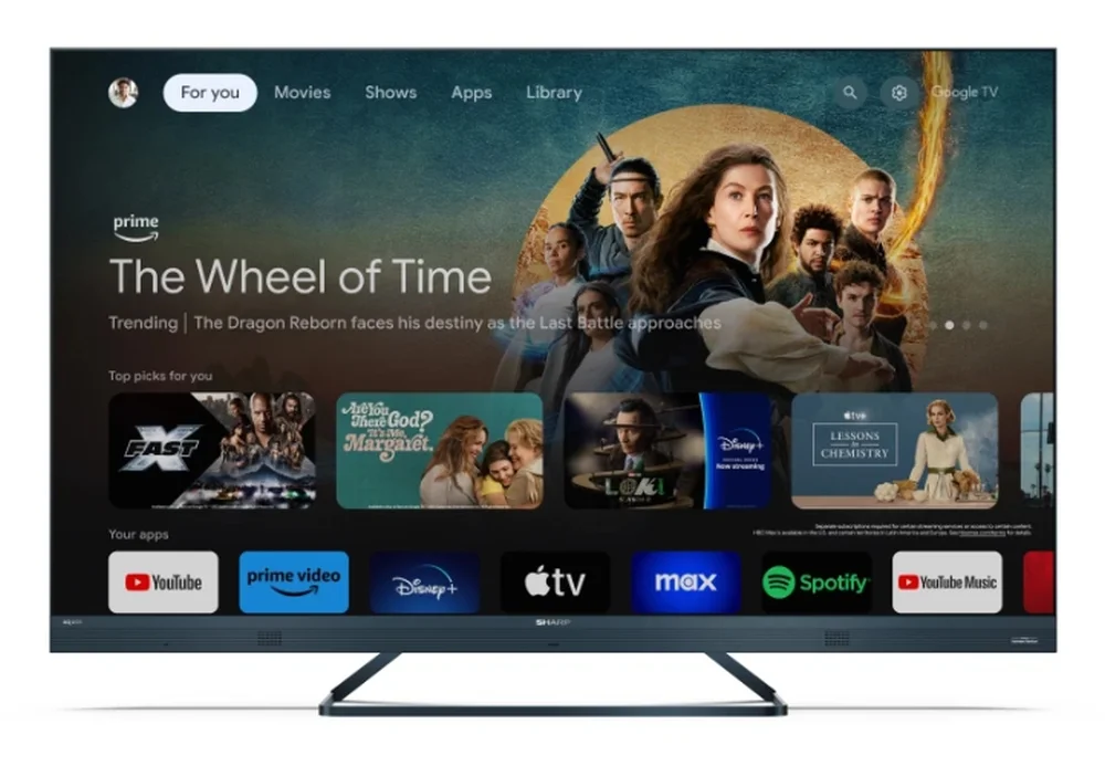 Телевизор Sharp 55FQ8EG 55" QLED 4K UHD 144Hz Google TV