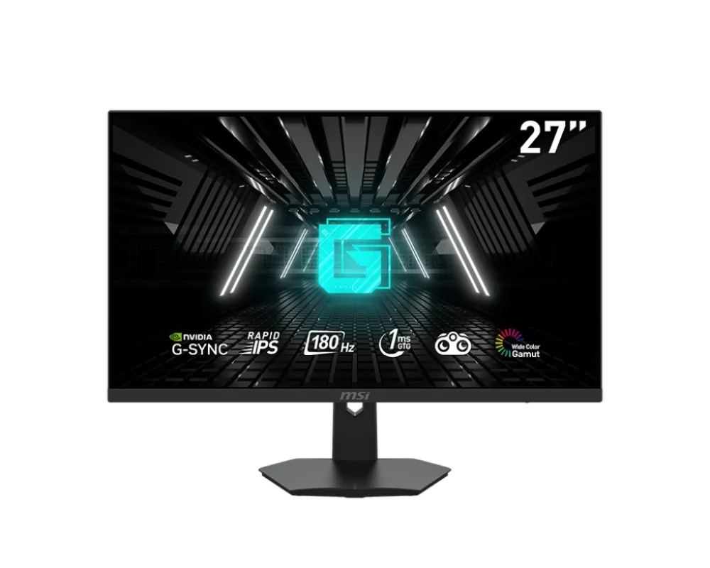 MSI G274F, 27", 180Hz, Rapid IPS, 1ms, 1920x1080 FHD, Nvidia G-sync compatible, Night Vision, Anti-Flicker, Less Blue Light, 100M:1, 2x HDMI, DP, Earphone out, Tilt, Frameless, Vesa, Windows 11 Auto HDR supported+TRUST GXT 404R Rana Gaming Headset