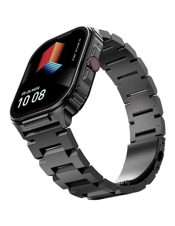 HiFuture Ultra 3 Pro Black, 2.04" IPS, 368x448, Bluetooth Call, IP68 Waterproof, 24/7 True Heart Rate & Blood Oxygen Sensor, Up to 7 days daily use, 100+ Sports Mode