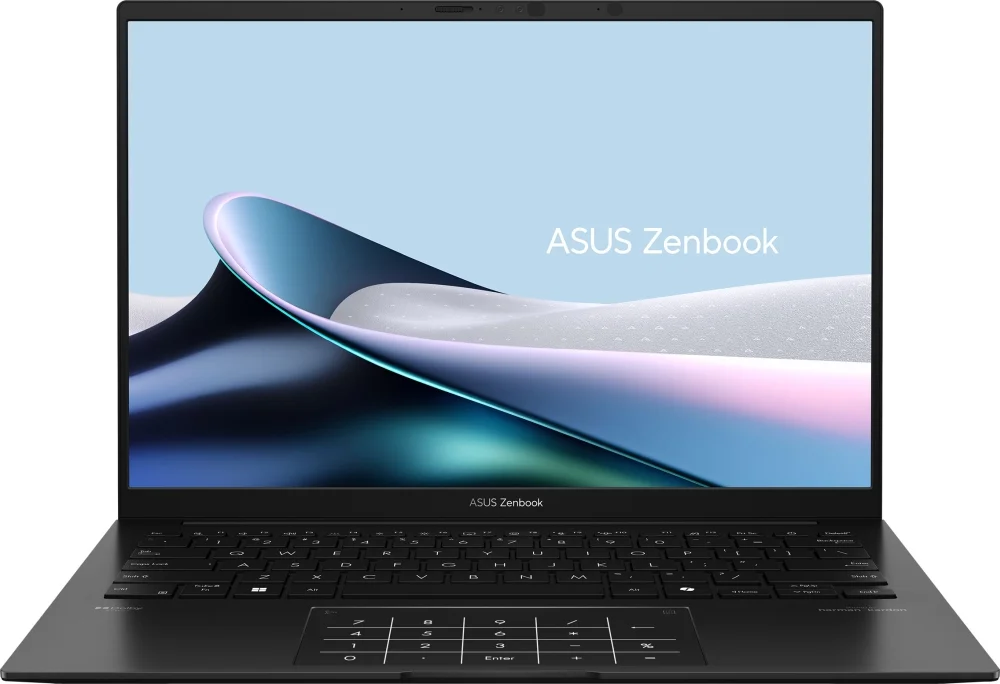 Asus Zenbook UM3406GA-QD008WNA, AMD Ryzen AI 7 445 ,2.0GHz (14MB Cache, up to 4.6GHz, 6 cores, 12 Threads), 14.0 OLED WUXGA(WU) 1920X1200 16:10,LPDDR5X 32GB ( on board ),1TB  SSD G4, Windows 11,  Jade Black, Sleev, no adapter