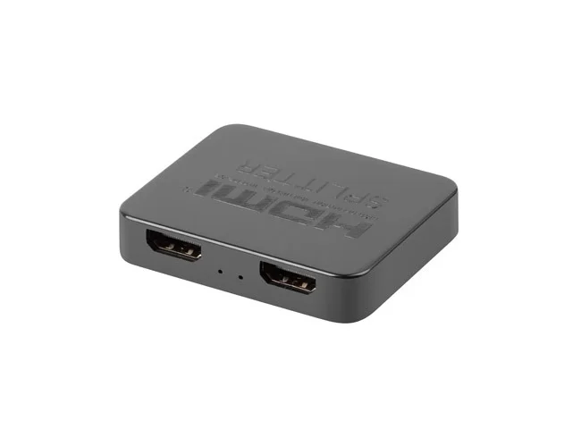 Lanberg Splitter Video HDMI->2x HDMI 4K + USB-C port, Black
