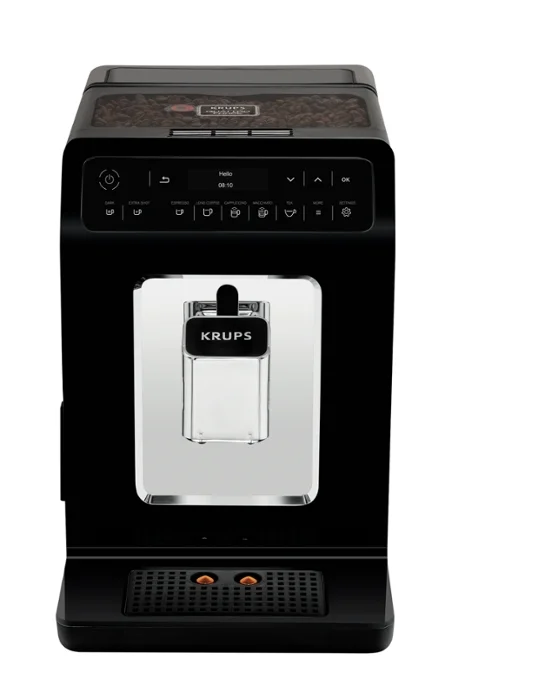 Krups EA890810, Evidence Fully Auto Espresso Machine, 1450W, Led display, 2.3l water tank, black/chrome