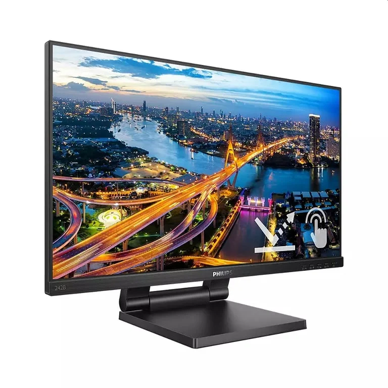 Монитор Philips 242B1TC/00 23.8" IPS сензорен, Full HD, 75Hz, 4ms, WLED, висок контраст, черен