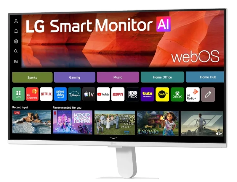 LG 27U511SB-W, 27" IPS Smart webOS23, 120Hz, 5ms, 1500:1, 250cd/m, FHD 1920x1080, ThinQ, sRGB 99%, HDR 10, HDMI, USB, Bluetooth, AirPlay 2, Speacers 5W x 2, Tilt, White