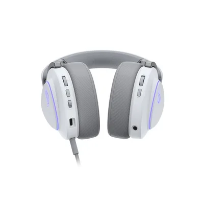 Геймърски слушалки ASUS ROG Delta II Wireless Moonlight White, безжични, 50мм титаниеви говорители, 10мм микрофон, до 110 часа работа, DualFlow Audio, BT, ROG SpeedNova 2.4GHz, 3.5mm, за PC, Switch, PS5, Xbox