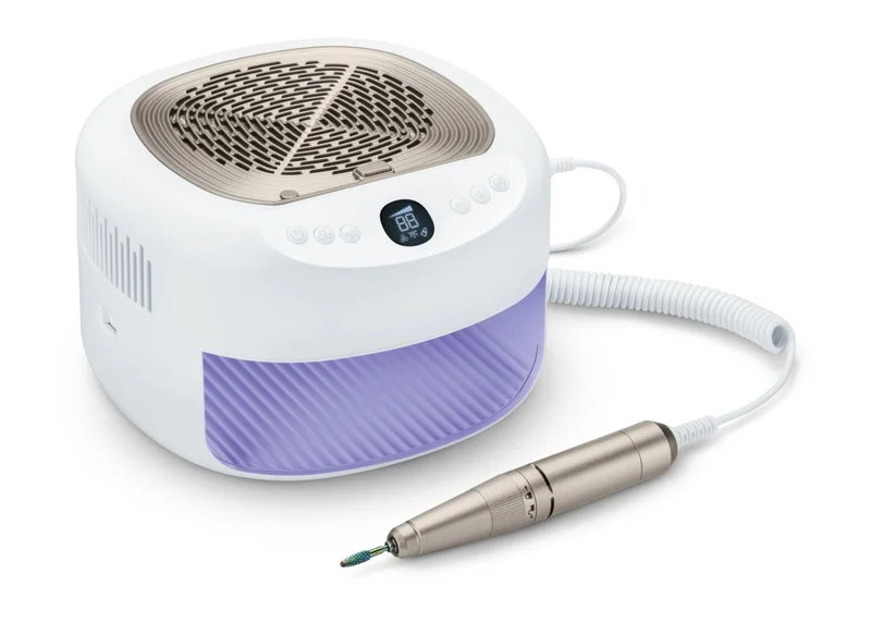 Beurer MP 200 Manicure/pedicure station - 3 functions in one device: Nail cutter, UV/LED lamp and nail dust extractor; up to 26,000 rpm; 9 high-quality attachments; For artificial nail modelling